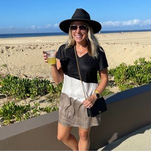 Dip dye T-shirt dress